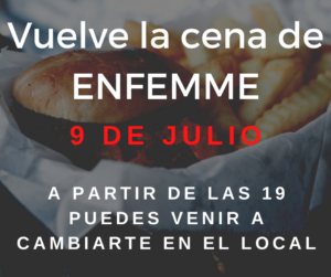 Que ganas teníamos de anunciar la vuelta de las cenas, esperamos un reencuentro a lo grande!  Abrimos a las 19 para que puedas venir a cambiarte con tranquilidad y privacidad.  Si quieres estar bellísima el día de la cena no olvides de reservar tu cita de maquillaje a juditenfemme@gmail.com